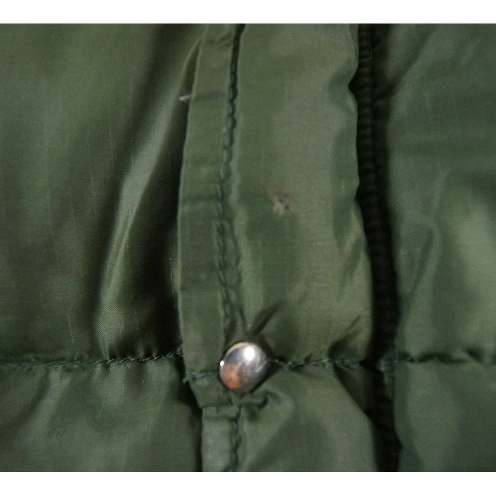 Vintage The North Face Jacket Mens Large Green Puffer Down Filled 70s RARE